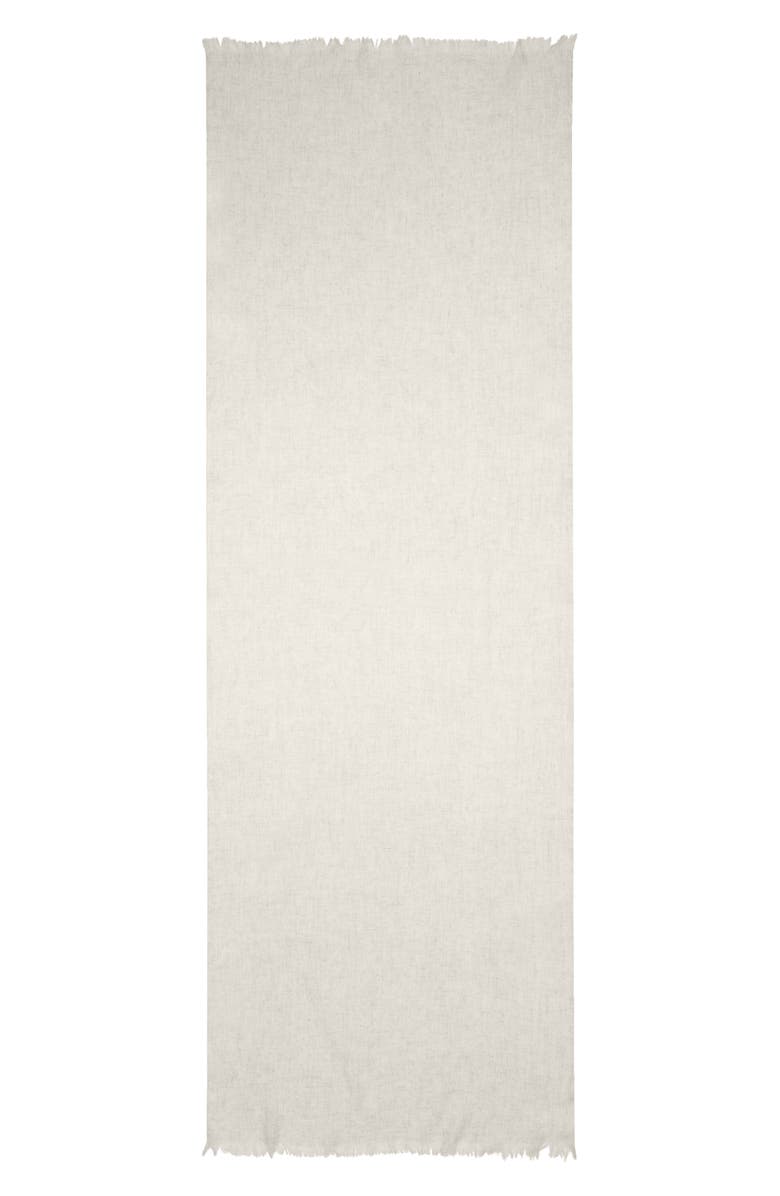 Nordstrom Textured Cashmere Scarf, Alternate, color, Light Grey