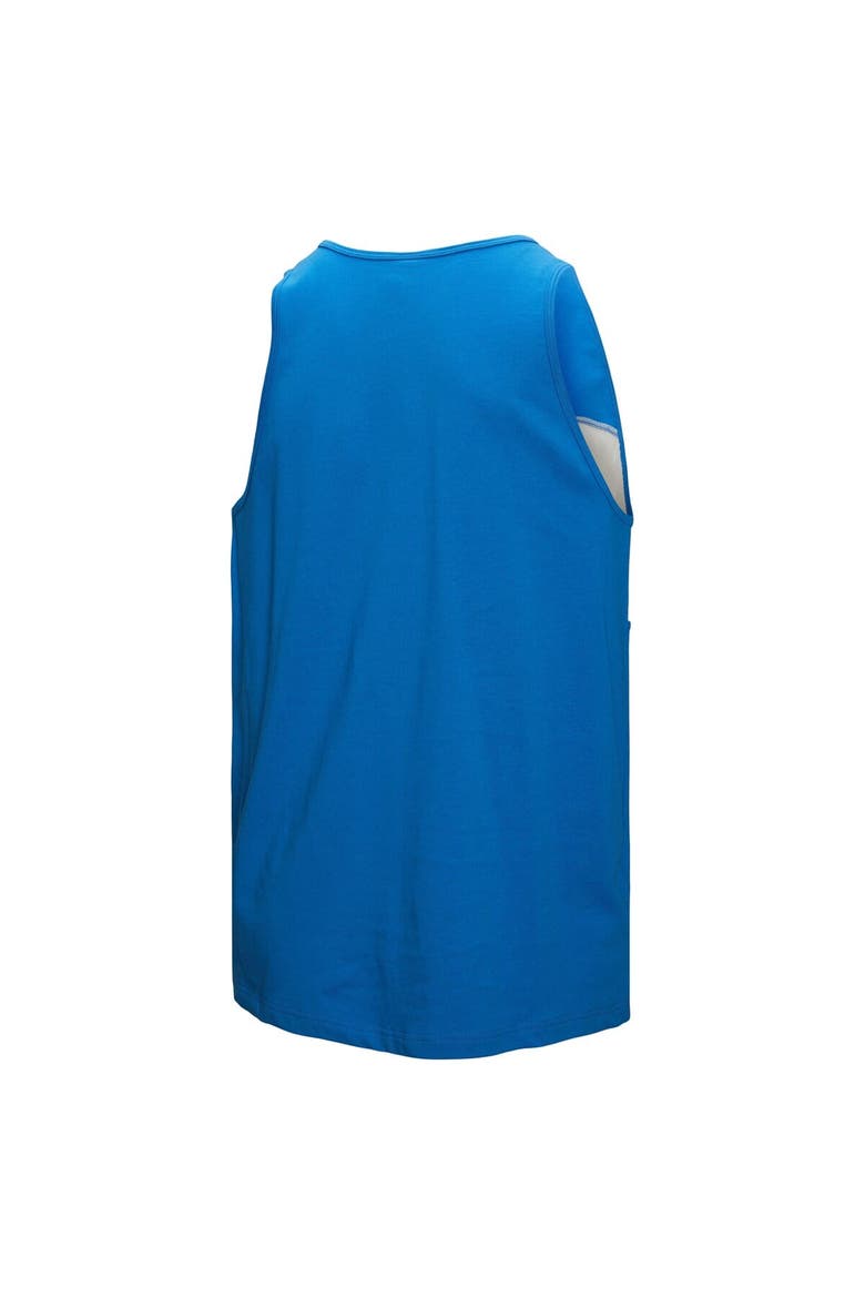 Men's Mitchell & Ness Blue Detroit Lions Retro Colorblock Tank Top, Alternate, color, Blue