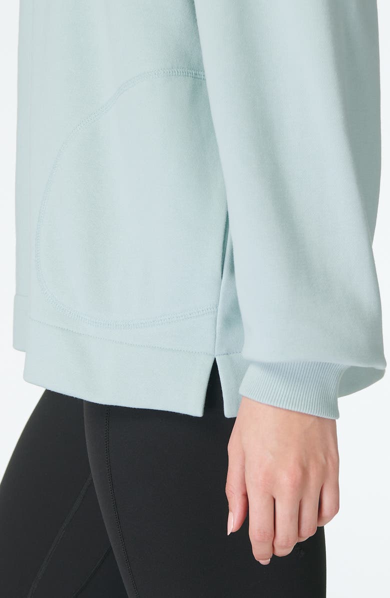 Sweaty Betty Revive Organic Cotton Blend Longline Hoodie, Alternate, color, 