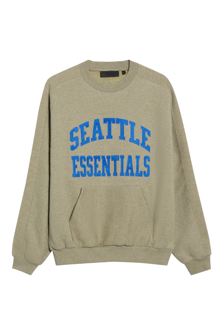 Seattle Seahawks 90s Relaxed Crewneck Sweatshirt, Main, color, SEAL HEATHER