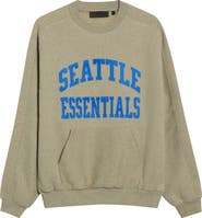 Fear of God Essentials Seattle Seahawks 90s Relaxed Crewneck Sweatshirt