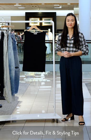 メイドウェル Madewell Boat Neck Slit Tank レディース シャツ トップス Jet Black Boat Neck Slit Tank Top | Nuuly