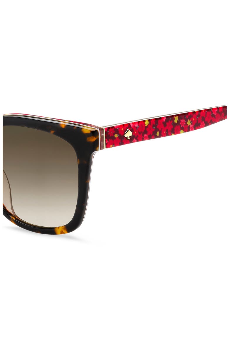kiya 53mm round sunglasses, Alternate, color, HAVANA PATTERN/ BROWN
