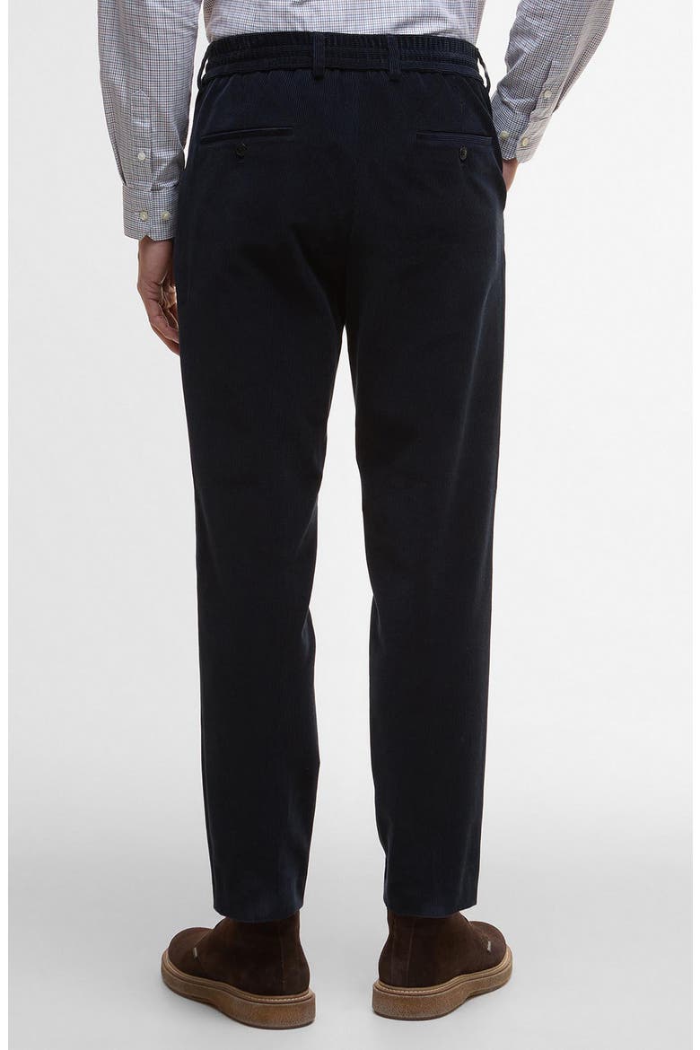 Wallington Pleated Stretch Corduroy Suit Pants, Alternate, color, NAVY