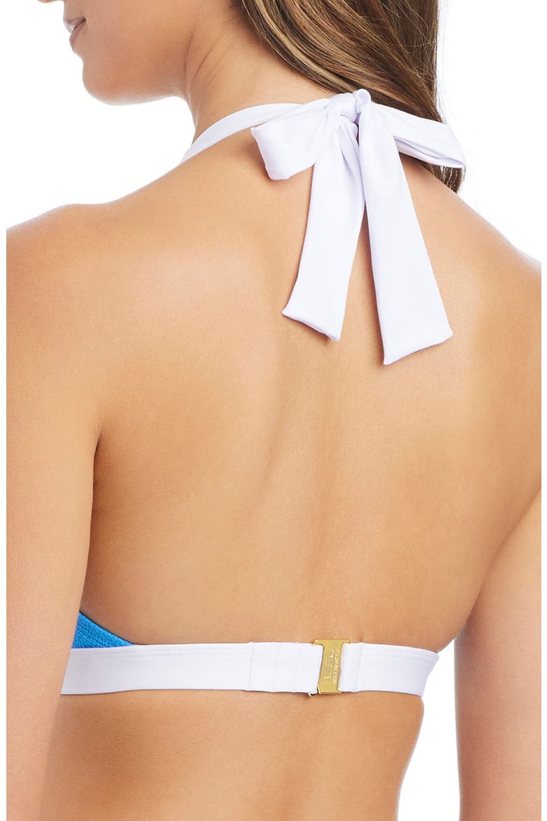 Halter Bikini Top, Alternate, color, AMALFI BLEU
