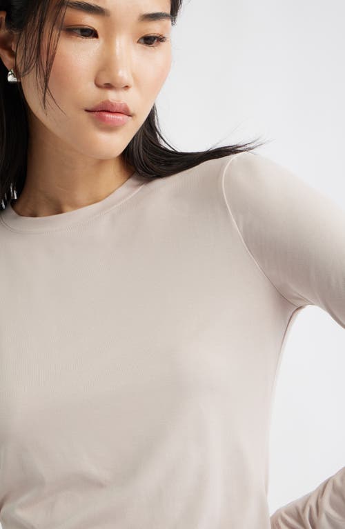Nordstrom Long Sleeve Crewenck T-shirt In Neutral