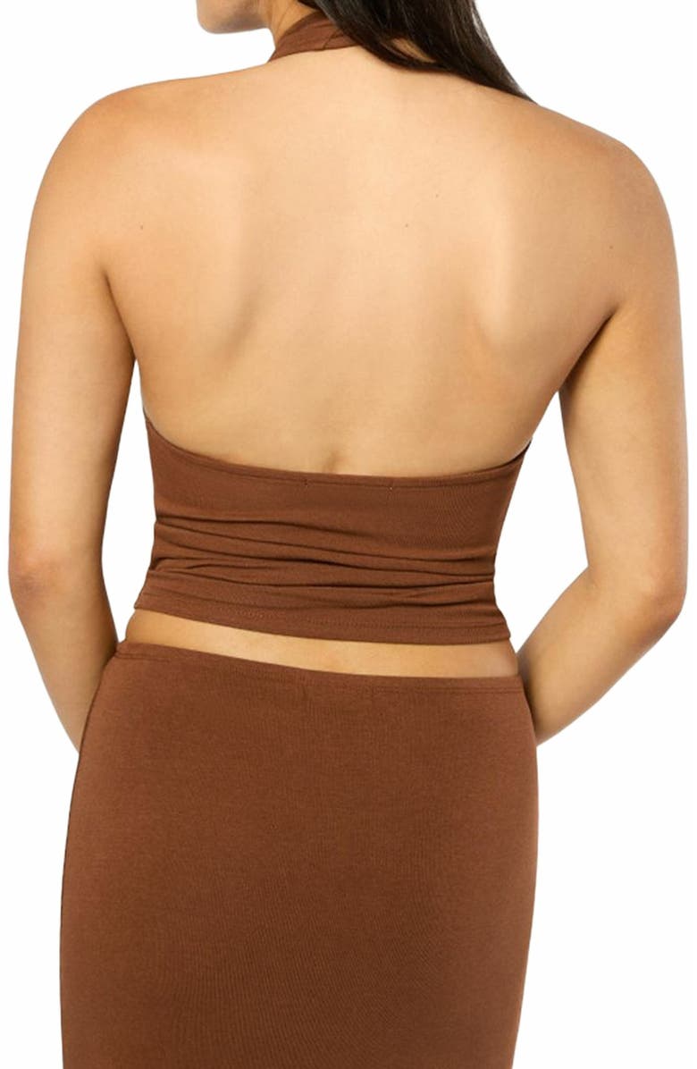 WeWoreWhat Halter Cowl Top, Alternate, color, 