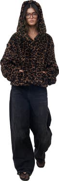 Gottex Beach Life The Leopard Fleece Hooded Coat
