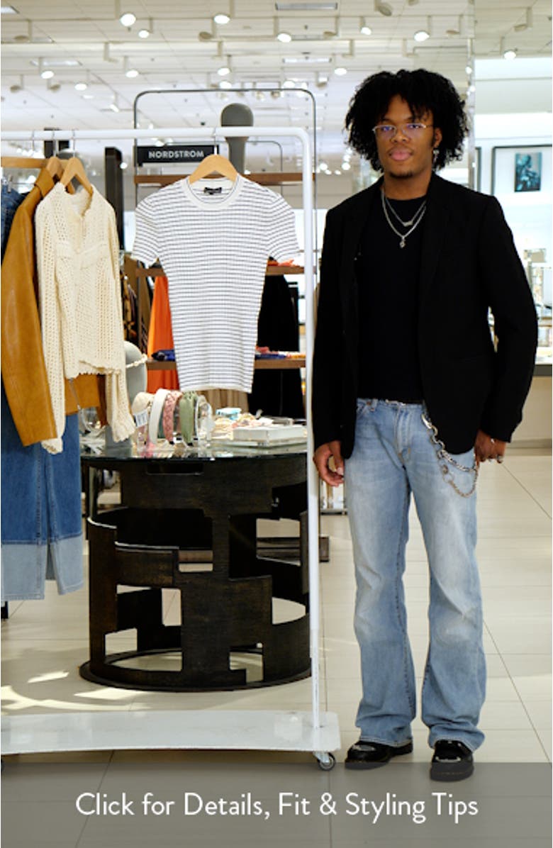 Stripe Rib Crewneck Top, sales video thumbnail