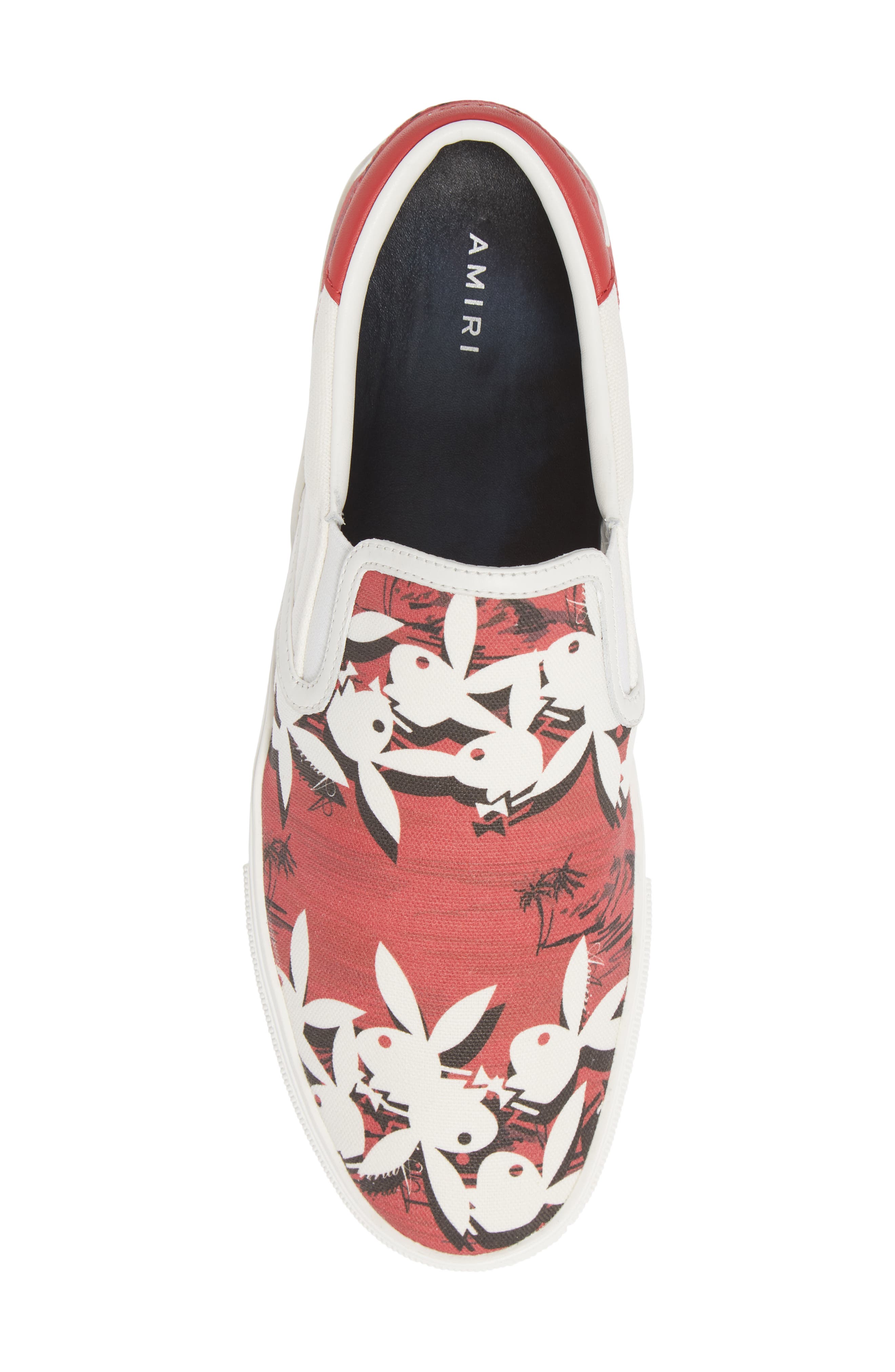 AMIRI Playboy Bunny Logo Slip-On Sneaker, Alternate, color, 