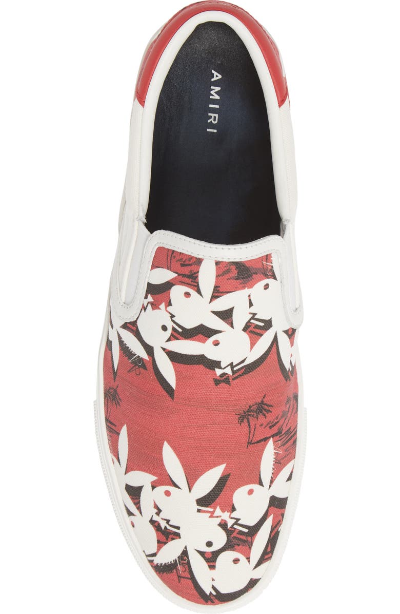 AMIRI Playboy Bunny Logo Slip-On Sneaker, Alternate, color,
