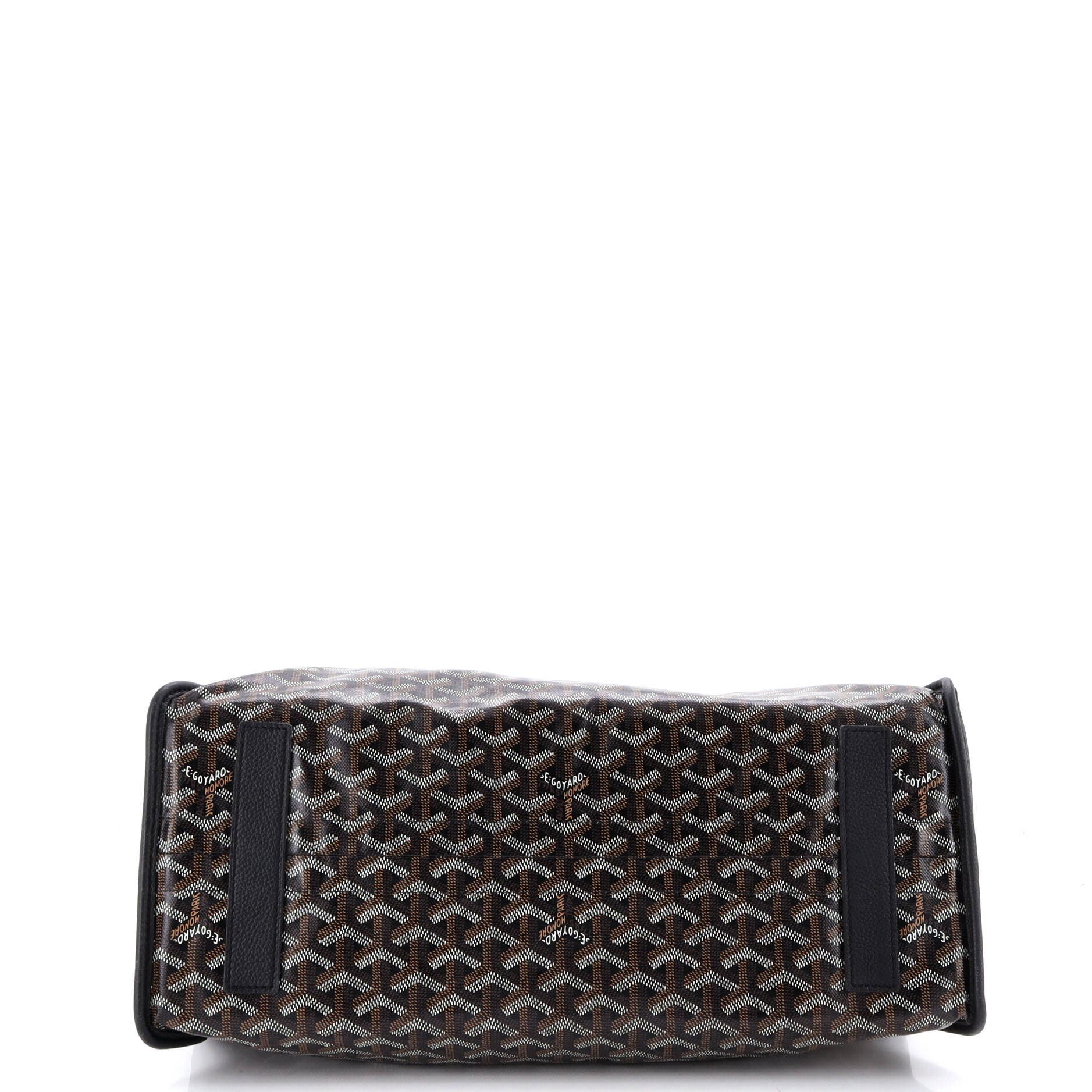 Pre-Owned Goyard Hardy Pet Carrier Coated Canvas PM, Alternate, color, Black