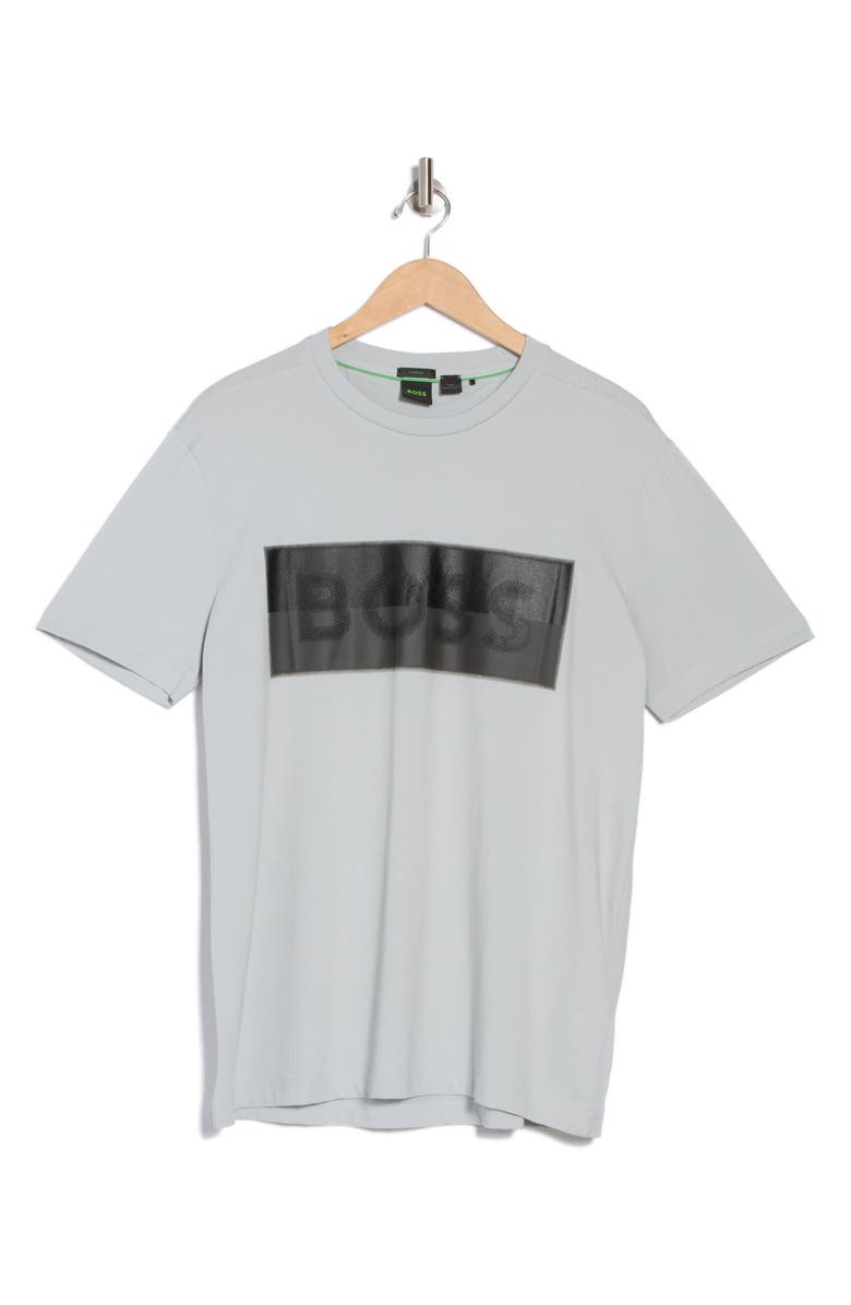 BOSS Logo Graphic T-Shirt, Alternate, color, Light Grey