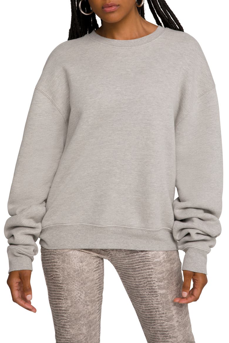 Boyfriend Sweatshirt, Main, color, HEATHER GREY001