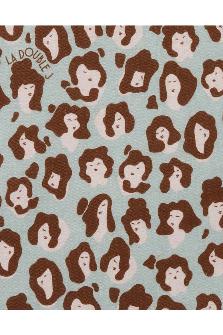 Placemats Set Of 2 (35X45) Lady Leopard Acqua Acquamarin, Alternate, color, Lady Leopard Acqua Acquamarin