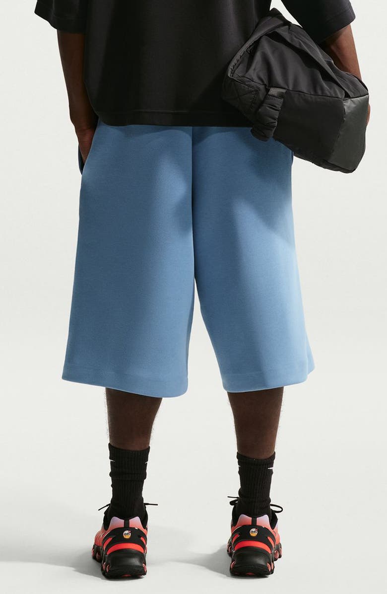 Nike Tech Fleece Shorts, Alternate, color, Work Blue/ Black