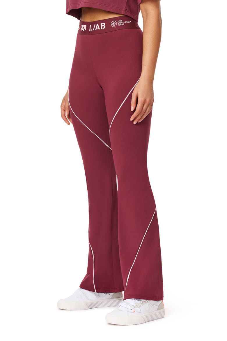 Performance Bootcut Leggings, Alternate, color, BURGUNDY