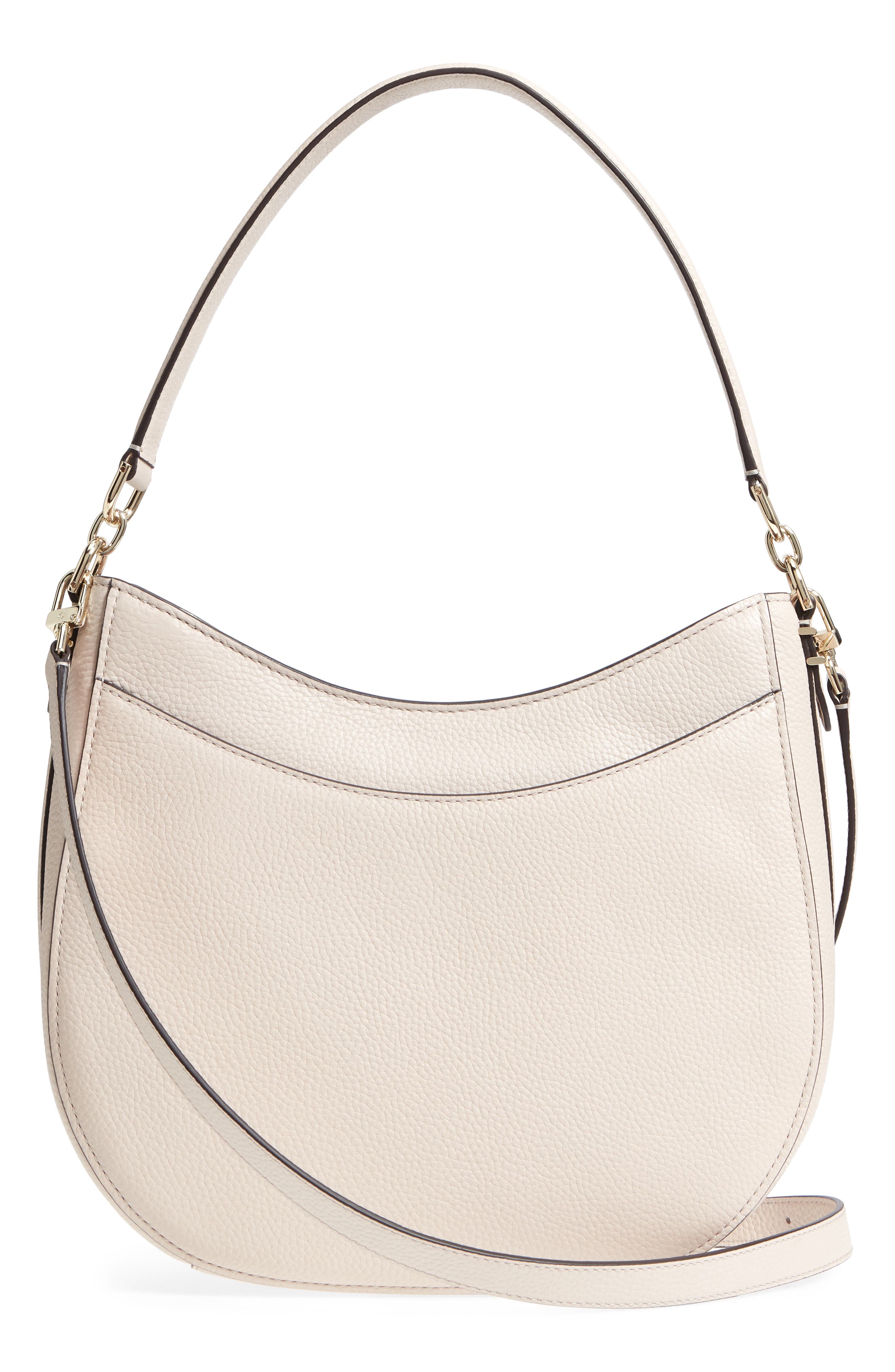 oakwood street – lora pebbled leather hobo, Alternate, color, TUSK