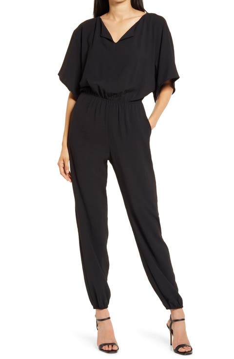 Split Neck Jumpsuit