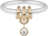 Spinelli Kilcollin Pia Sterling Silver, 18K Gold & Diamond Two-Tone Ring