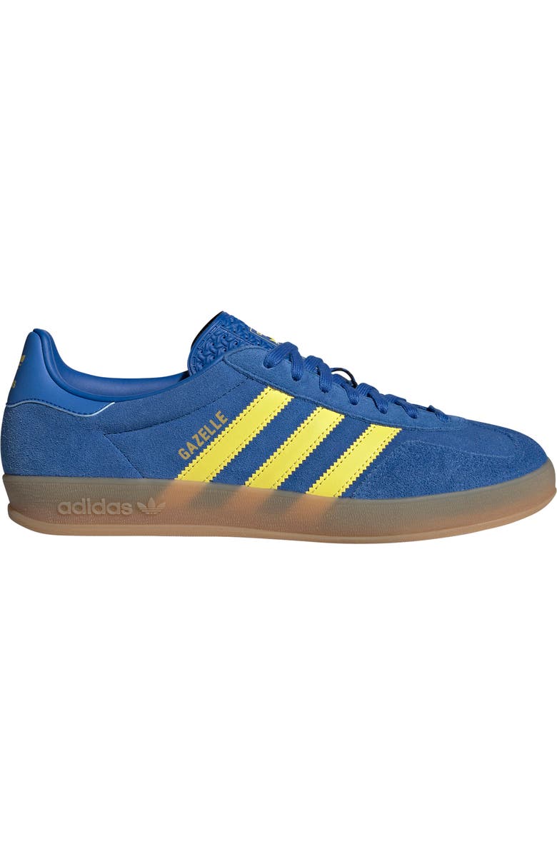 adidas Gazelle Indoor Sneaker, Alternate, color, Blue/Pure Sulfur/Gum