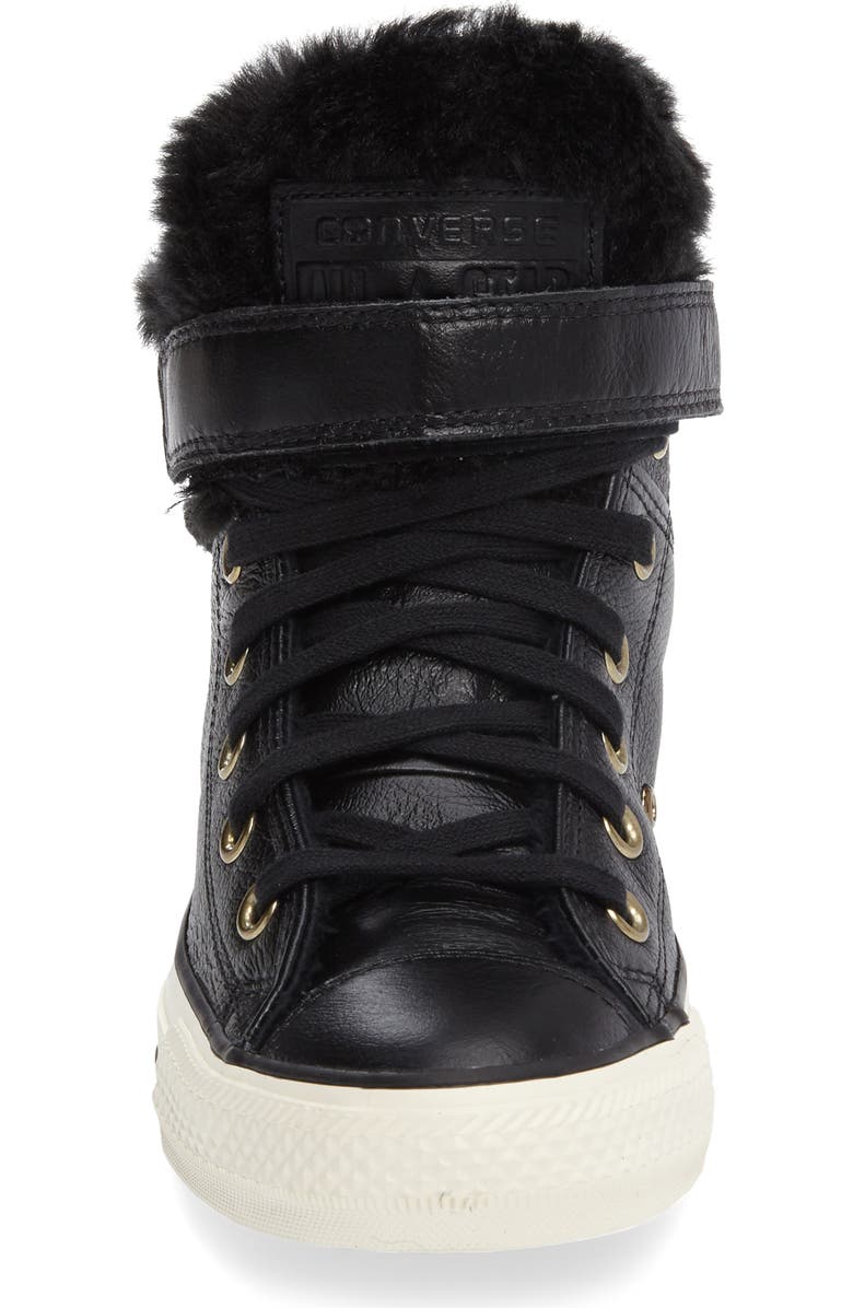 Converse Chuck Taylor<sup>®</sup> All Star<sup>®</sup> Faux Fur High Top Sneaker, Alternate, color,