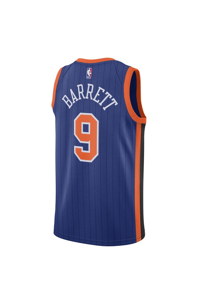 Nike Unisex Nike RJ Barrett Blue New York Knicks 2023/24 Swingman Jersey - City Edition, Alternate, color, 