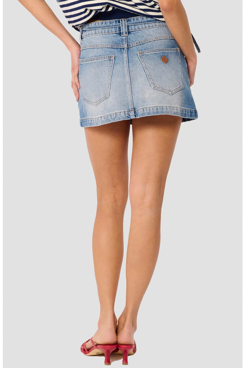 A-Line Denim Miniskirt, Alternate, color, TAMARA
