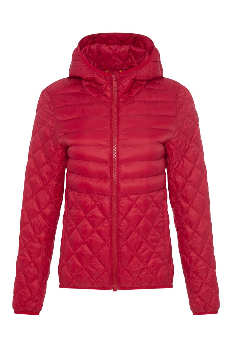 The Base Packable Insulated Hooded Jacket, Alternate, color, CRIMSON