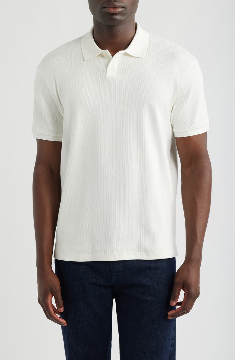 Mavi Jeans Stretch Cotton Polo, Main, color, Antique White
