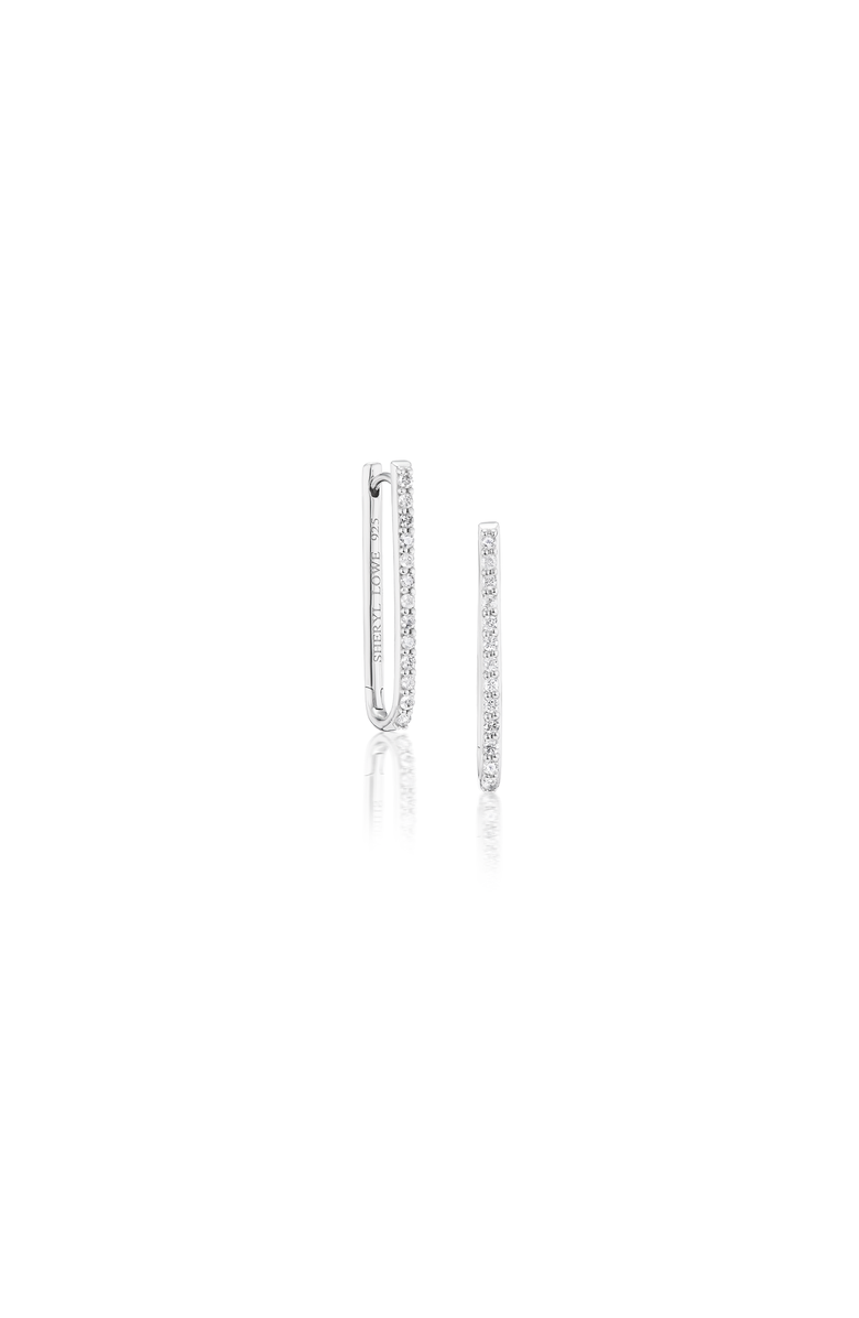 Sheryl Lowe Diamond Paperclip Earring, Main, color,