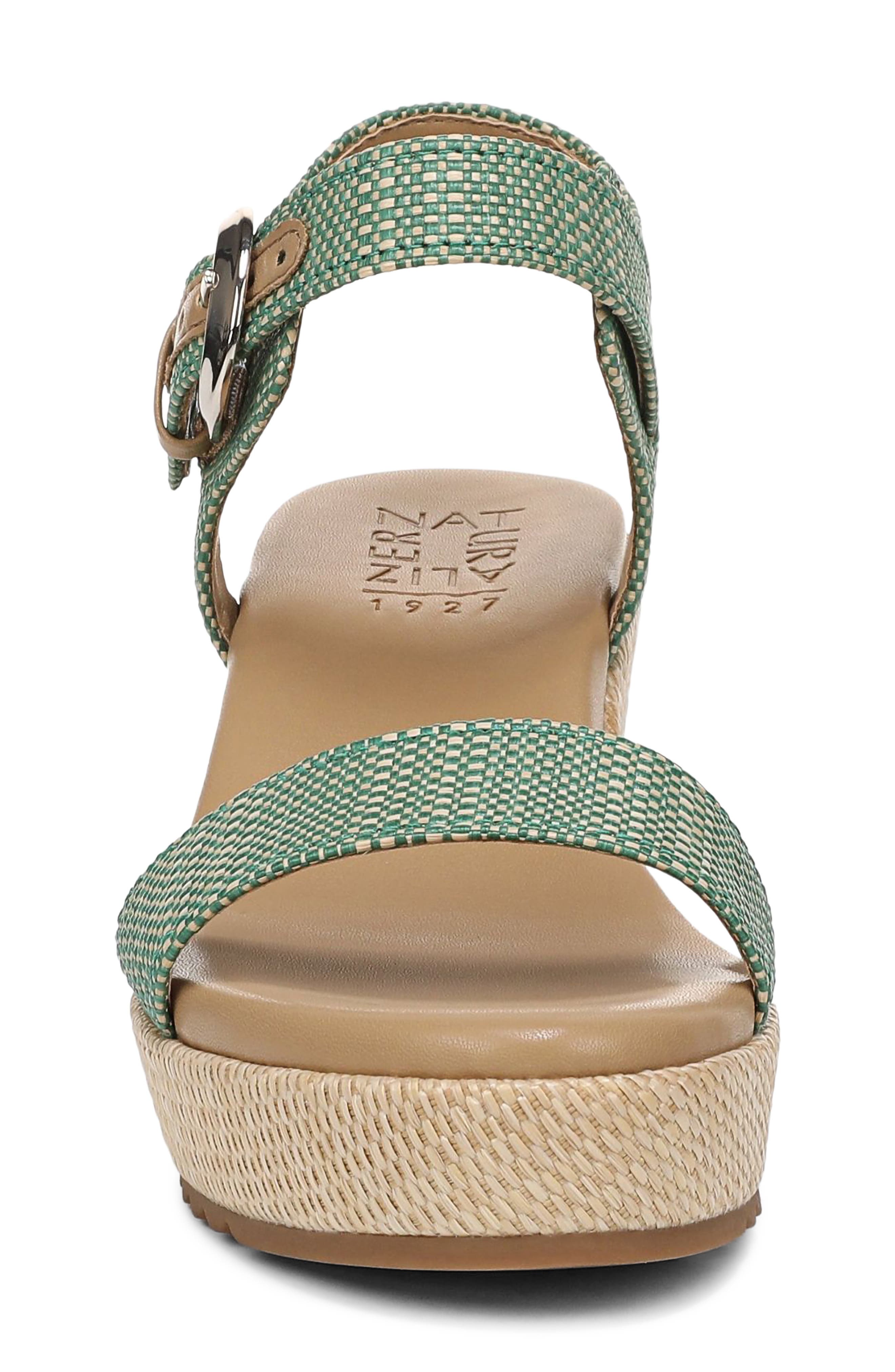Stella Platform Wedge Sandal, Alternate, color, GREEN MULTI