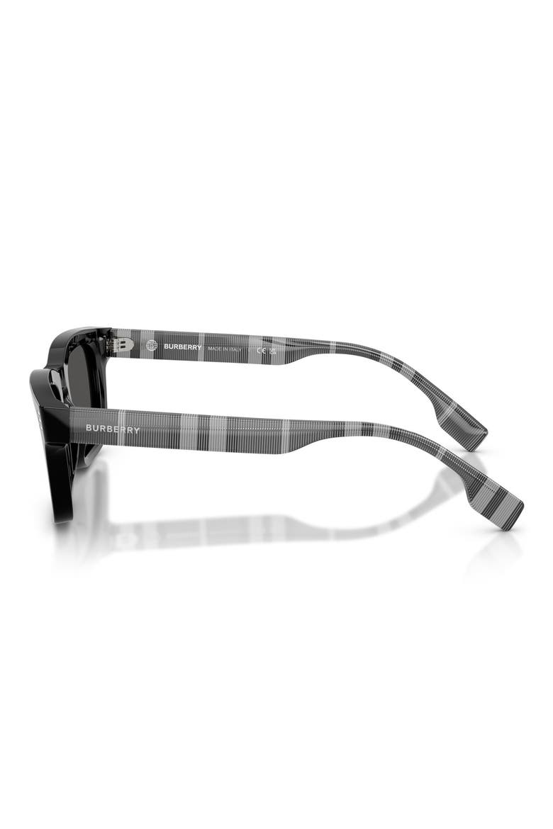 51mm Rectangular Sunglasses, Alternate, color, BLACK/ DARK GREY