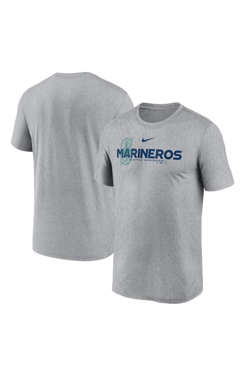 Nike Men's Nike Heathered Charcoal Seattle Mariners Local Rep Legend Performance T-Shirt, Alternate, color, Heather Charcoal