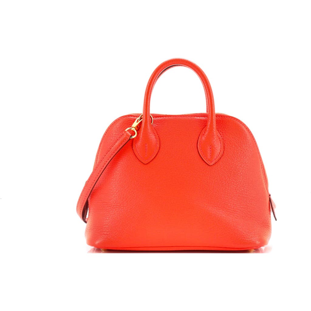 Pre-owned Hermes Hermes Bolide 1923 Bag Chevre Mysore Mini In Orange