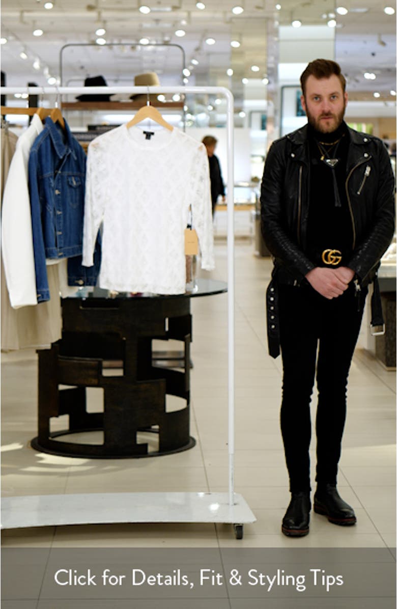 Lace Three-Quarter Sleeve Top, sales video thumbnail