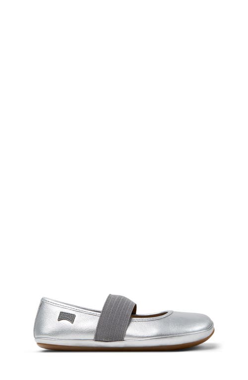 Camper Kids' Right Mary Jane Ballet Flat In Medium Gray