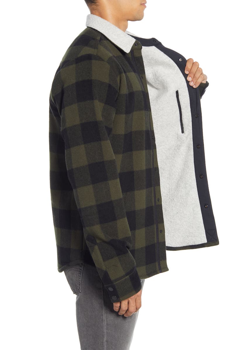 Smartwool Anchor Line High Pile Fleece Lined Shirt Jacket, Alternate, color, 