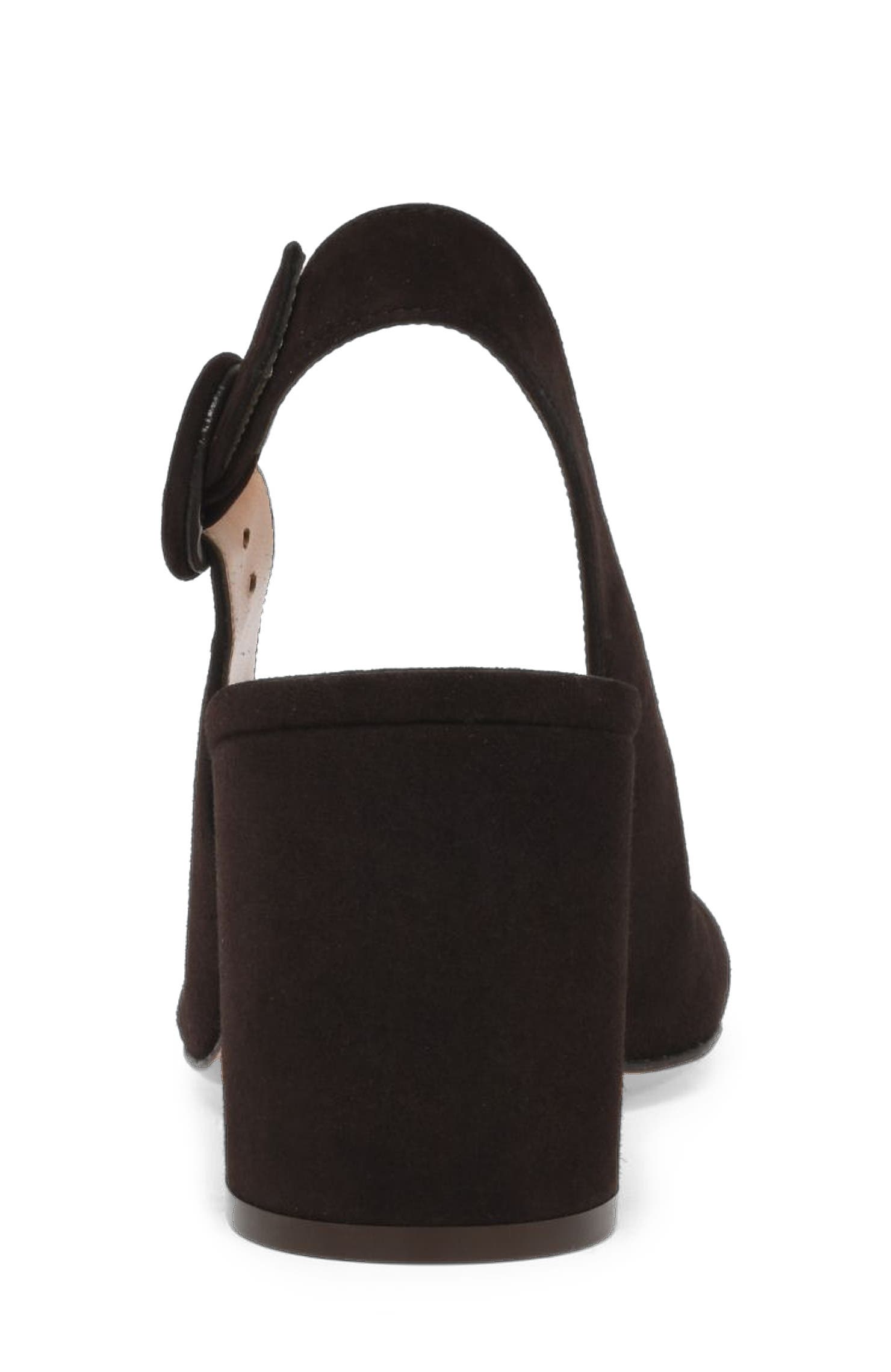 Joelle Sling Pump, Alternate, color, Brown Suede