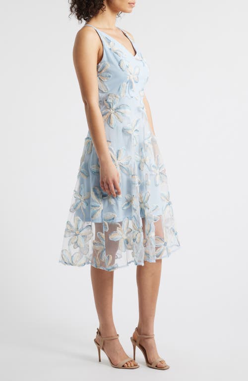 Sam Edelman Women's 3d Daisy Embroidered V-neck Midi Dress In Multi