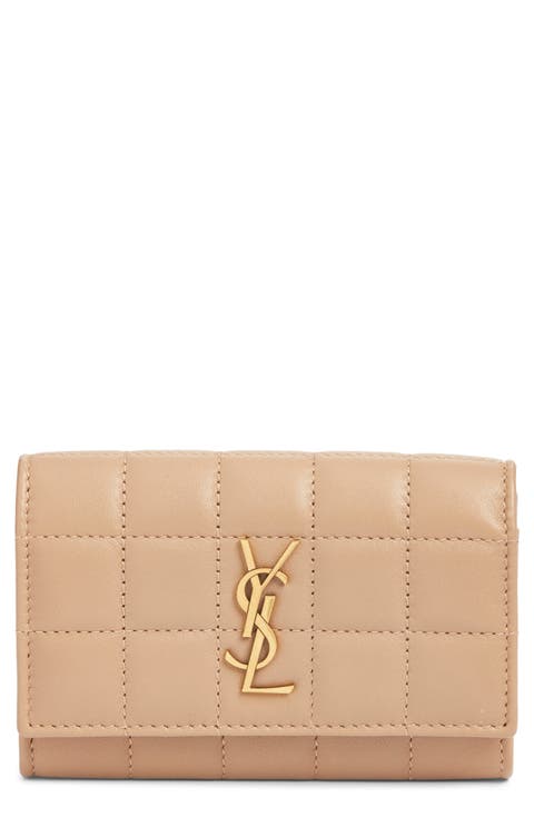 Small Cassandre Matelassé Carré Leather Envelope Wallet