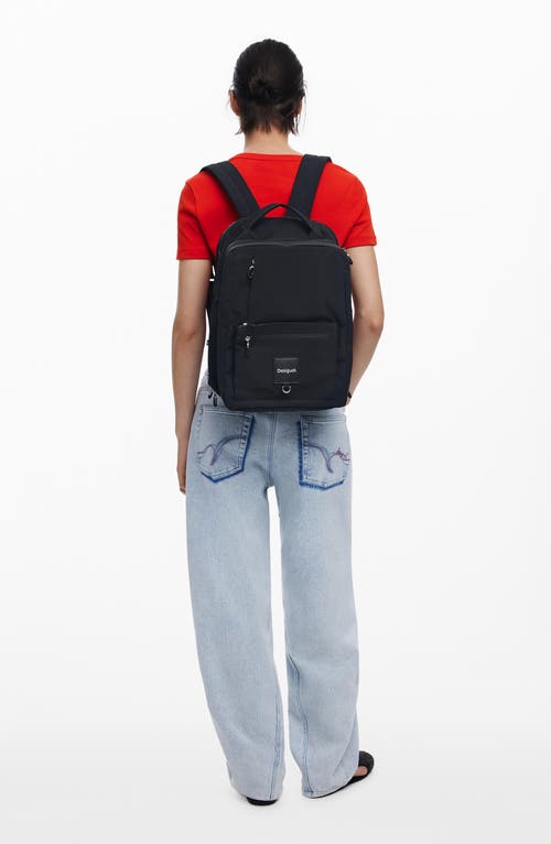 Desigual Large Travel Backpack In Black