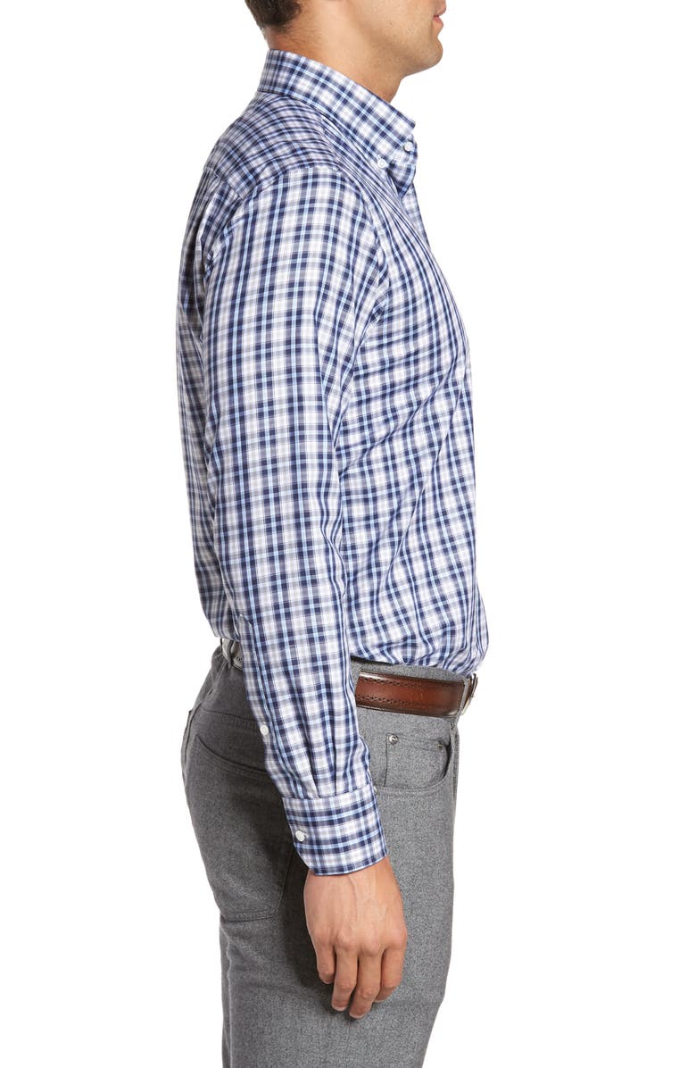 Peter Millar Peyto Regular Fit Plaid Sport Shirt, Alternate, color, 