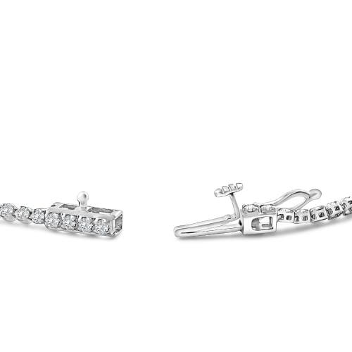 Bliss Diamond 4ct Diamond Lightweight 7" Tennis Bracelet 14k Gold Lab Grown In 14k White Gold