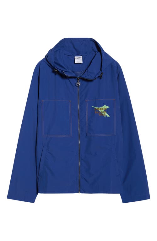 Diadora X Palmes Legacy Windbreaker Jacket In Blue