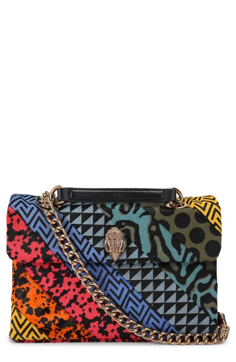 Large Kensington Genuine Calf Hair Convertible Shoulder Bag