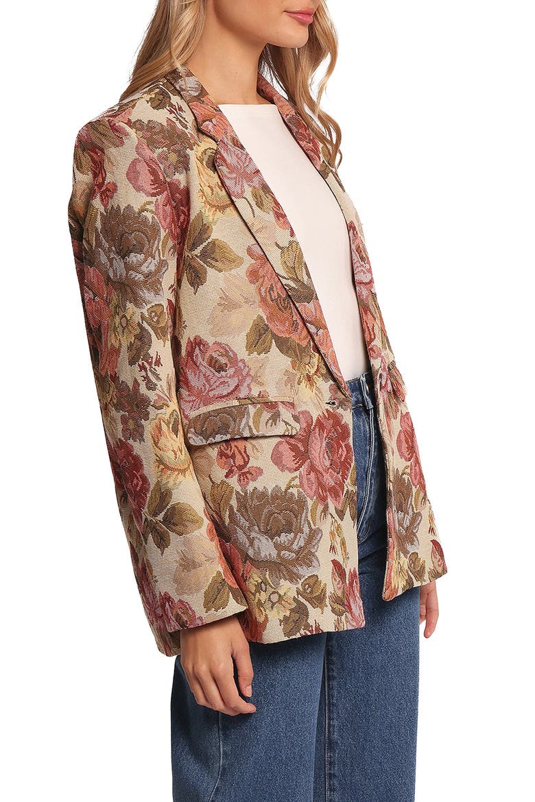 Dawn Oversize Blazer, Alternate, color, FLORAL