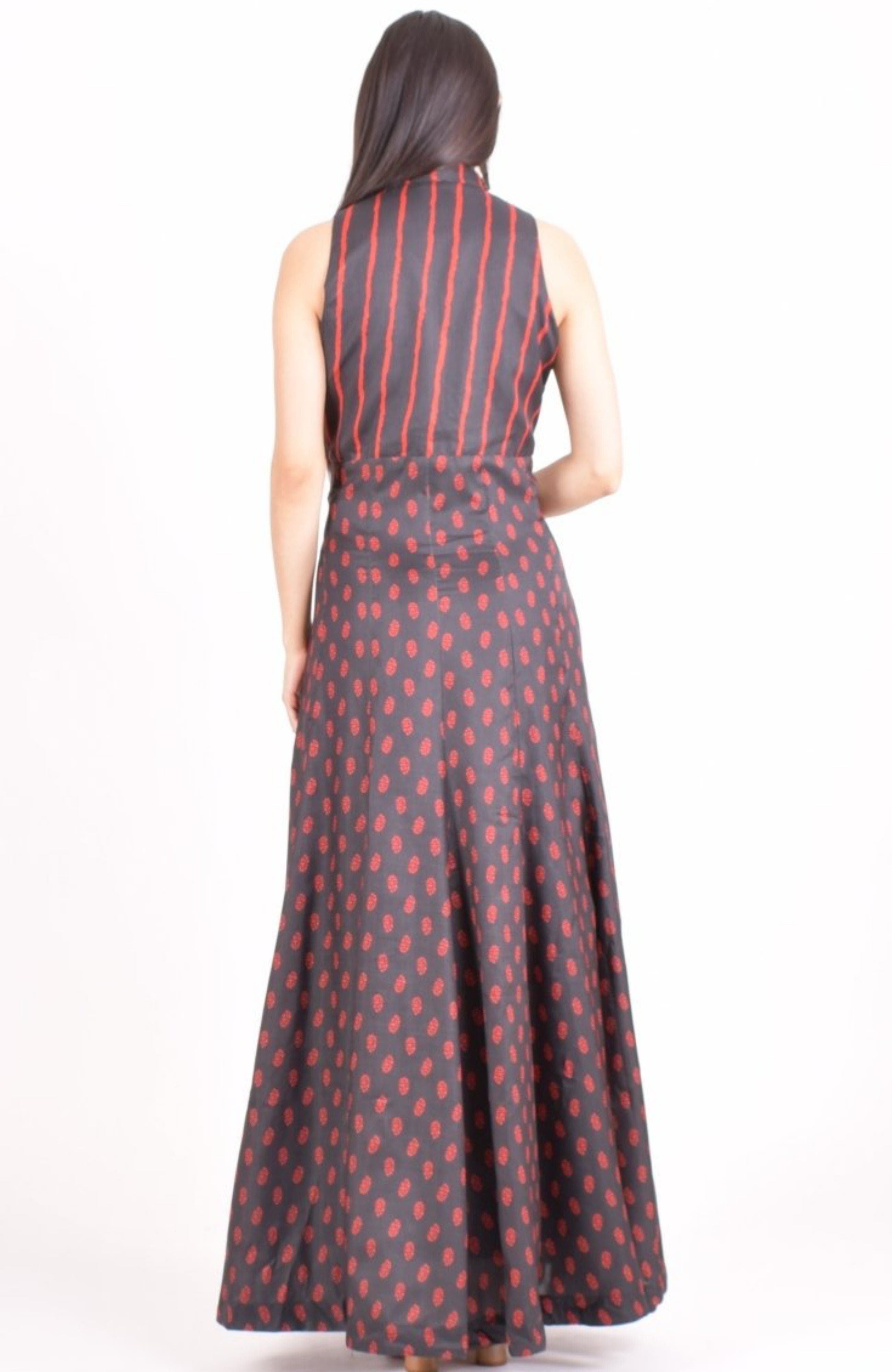 Meher Slit Button Up Maxi Dress - image 2