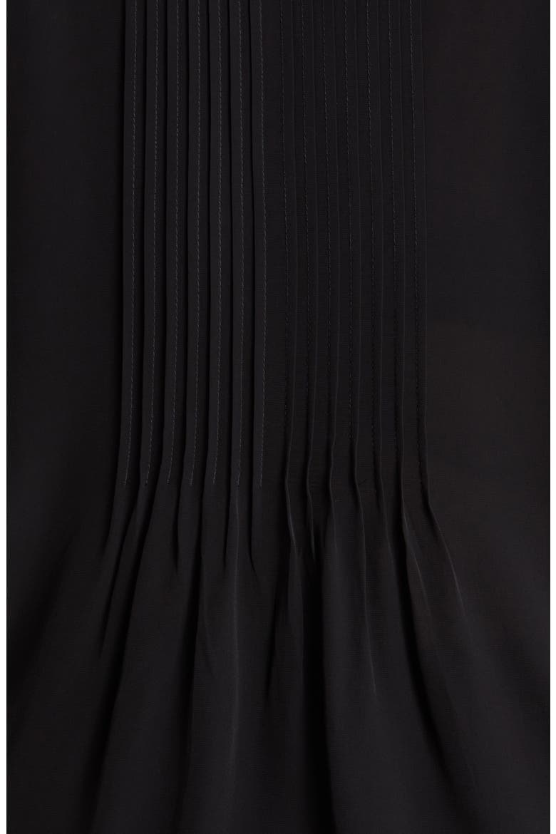 Pintuck Top, Alternate, color, BLACK
