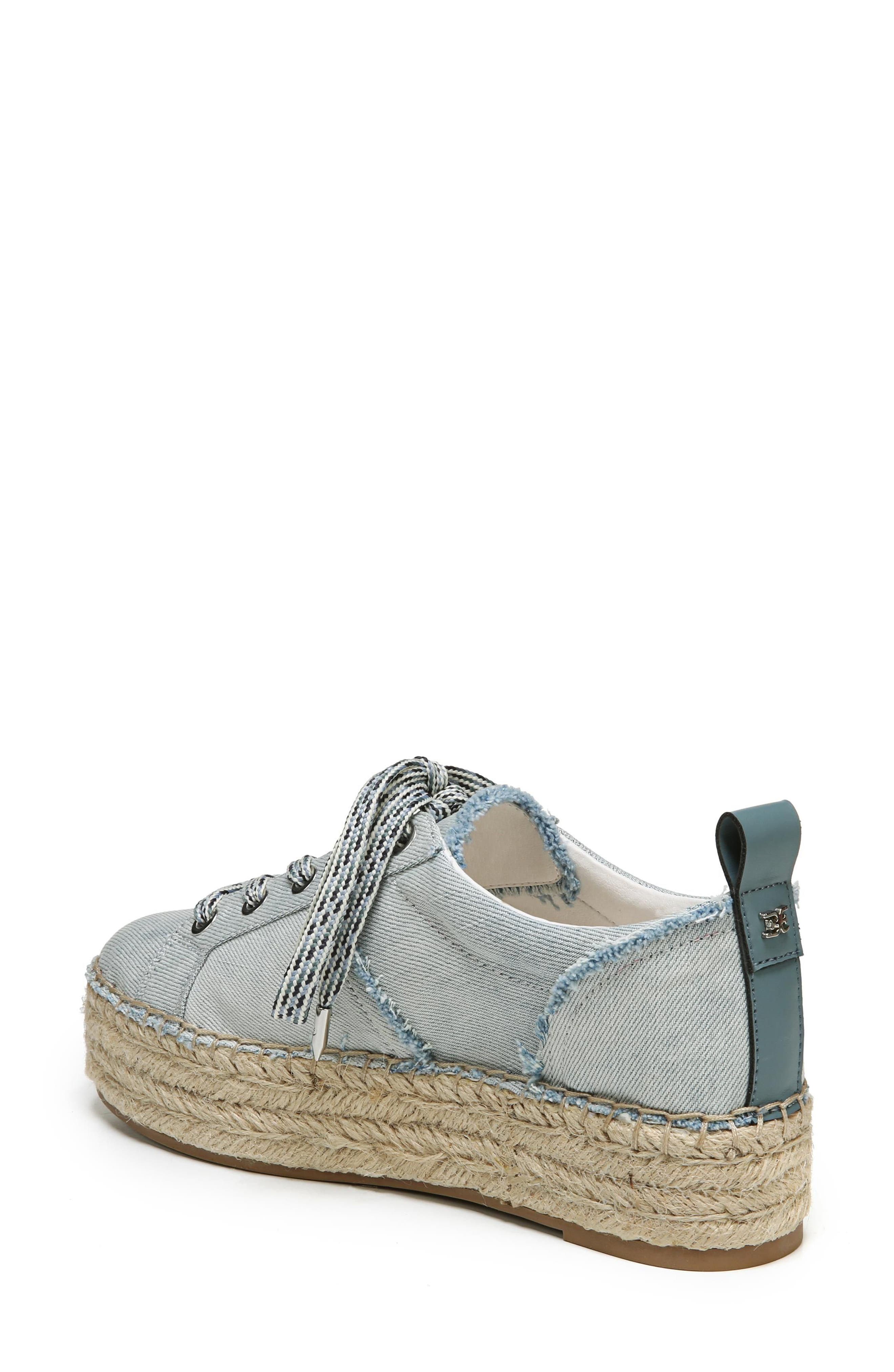 Carleigh Espadrille Sneaker, Alternate, color, LIGHT BLUE WASHED DENIM